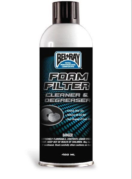 Bel-Ray Foam Filter Cleaner & Degreaser (400ml Spray)